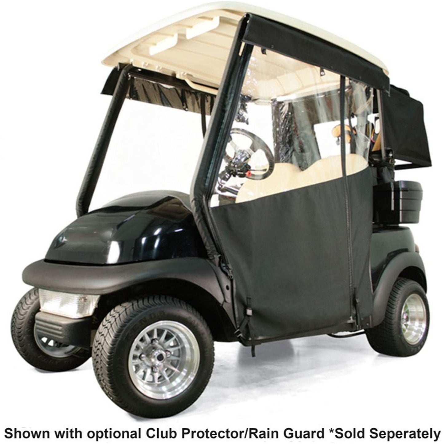 Red Dot Chameleon Black 2-Passenger Track Style Soft Enclosure 2014-Up for EZGO Freedom TXT-T48 [MPN: 48559N]_2153811