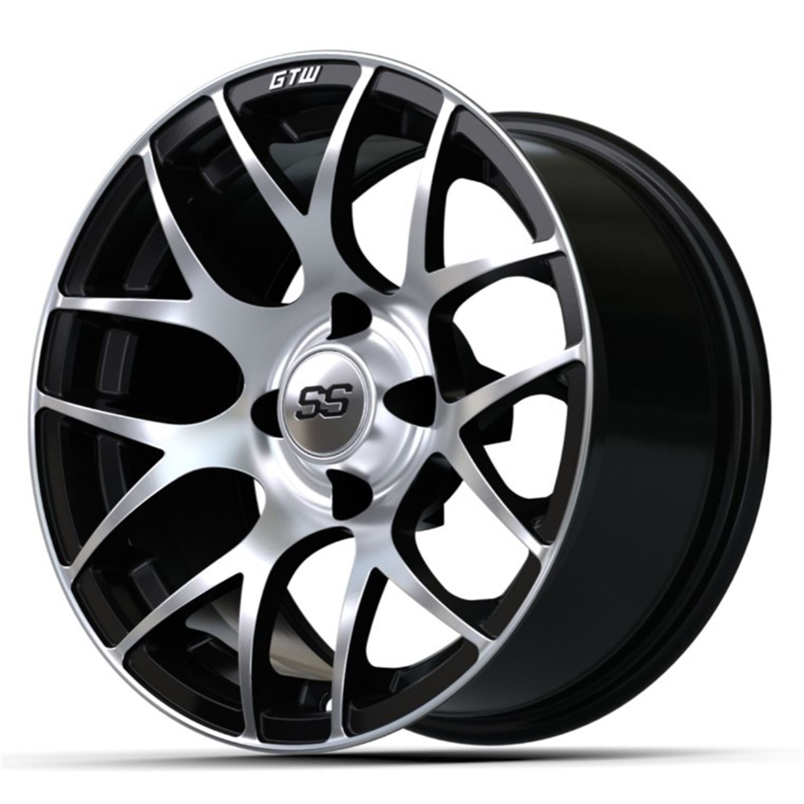 GTW 14" Pursuit Black with Machined Accents Wheel 19-101_1555349