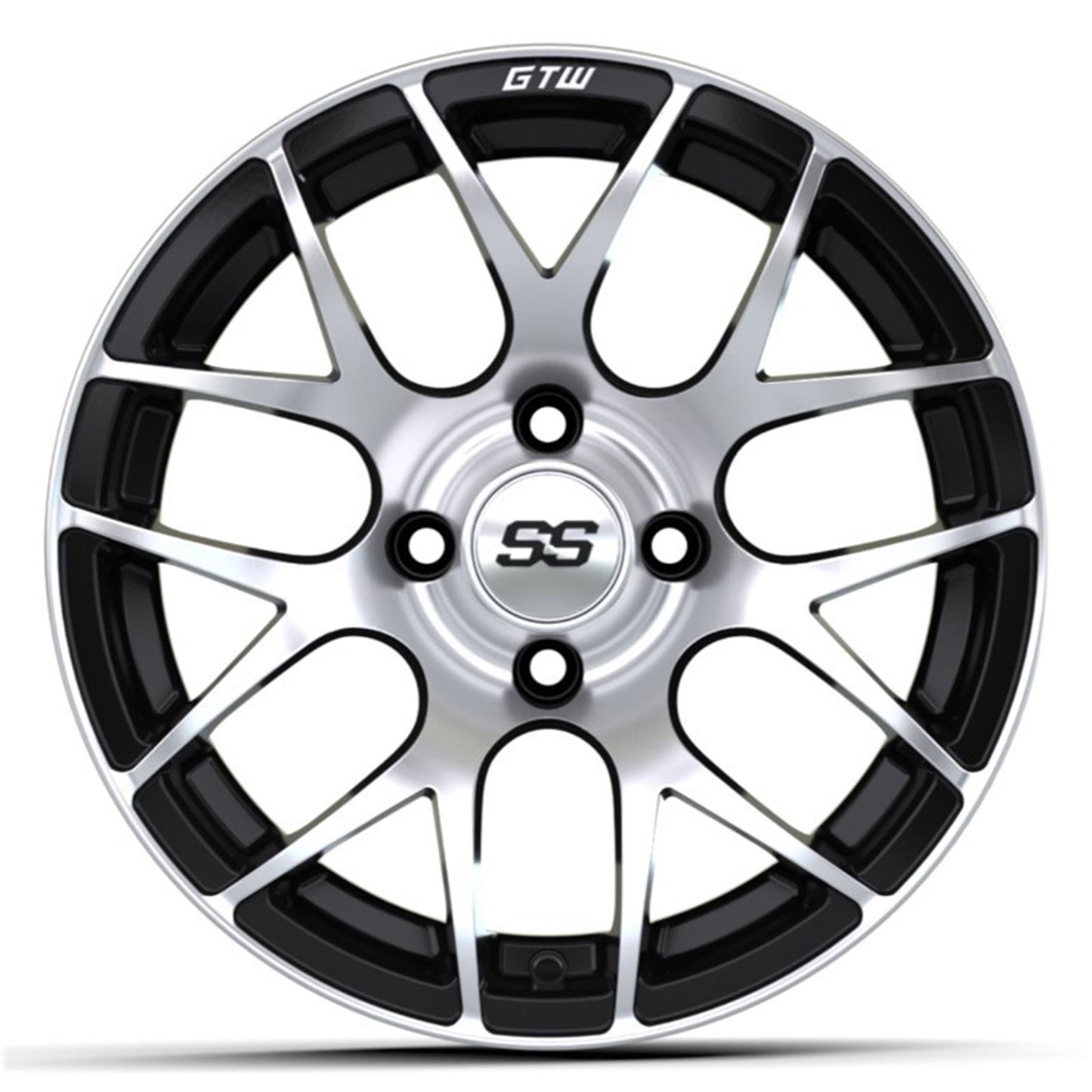 GTW 14" Pursuit Black with Machined Accents Wheel 19-101_1555350