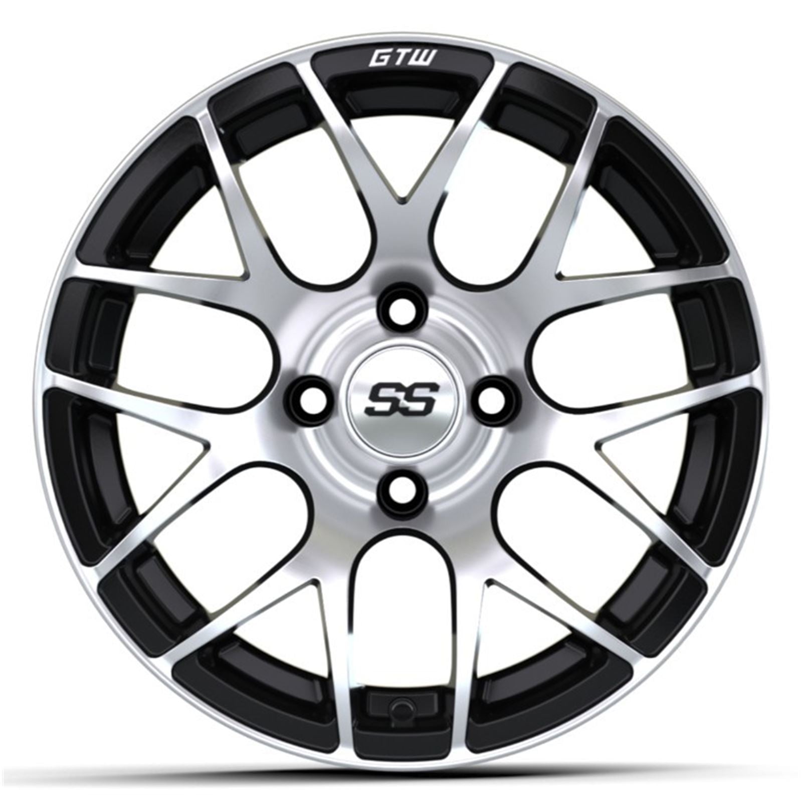 GTW 14" Pursuit Black with Machined Accents Wheel 19-101_1555350