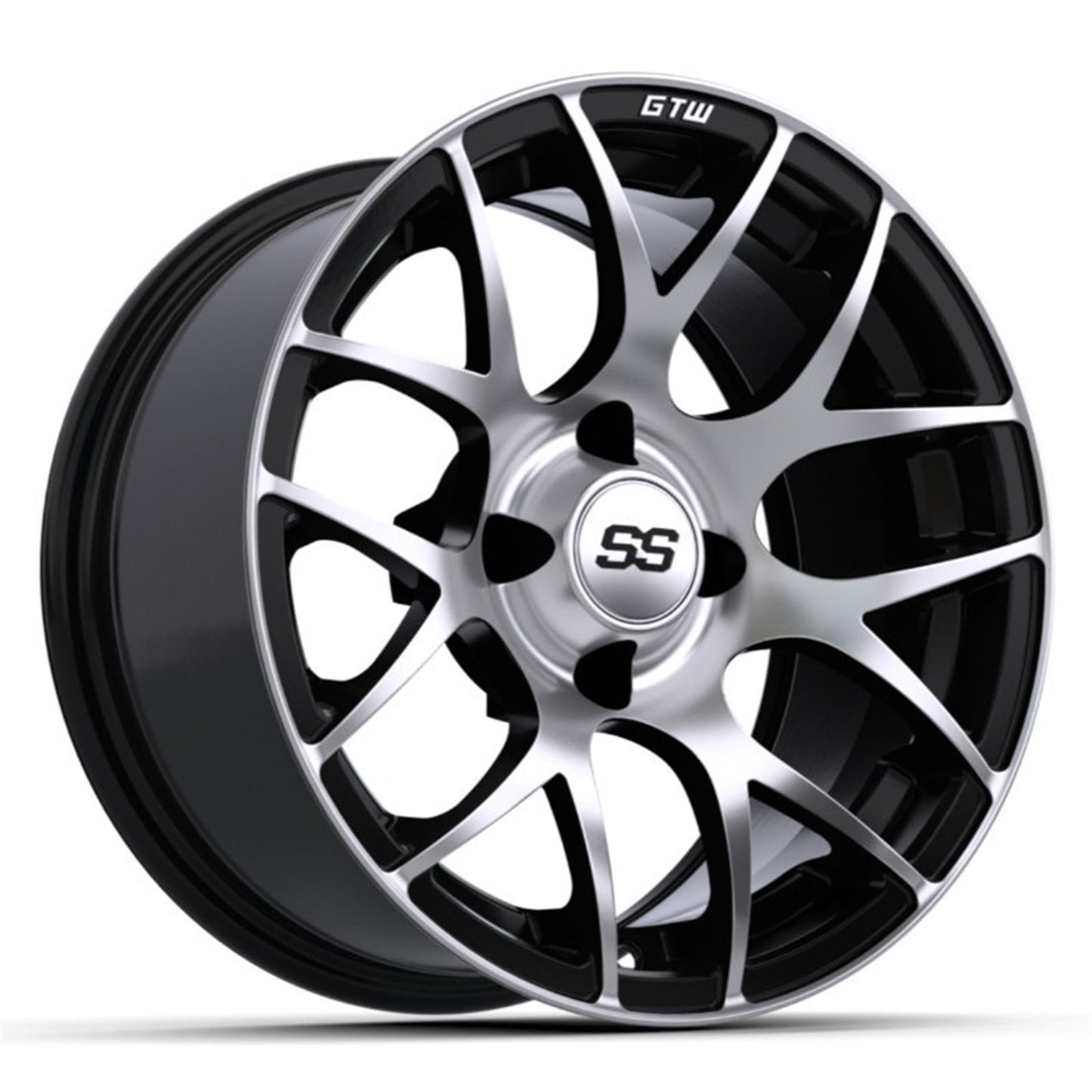 GTW 14" Pursuit Black with Machined Accents Wheel 19-101_1555351