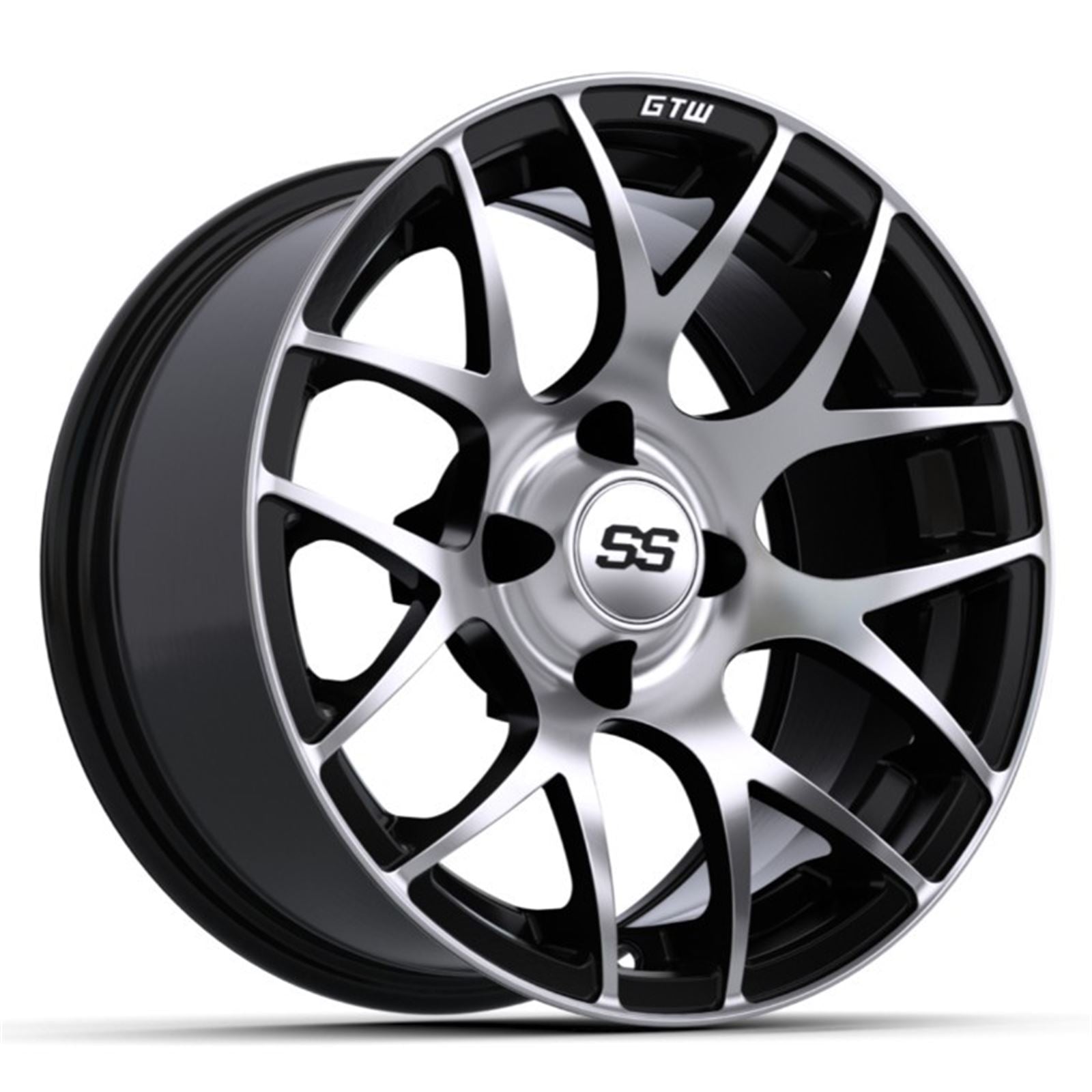 GTW 14" Pursuit Black with Machined Accents Wheel 19-101_1555351