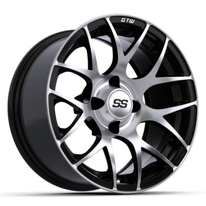 GTW 14" Pursuit Black with Machined Accents Wheel 19-101_1555351