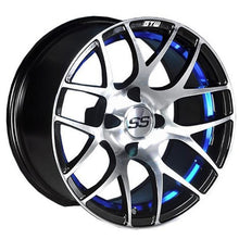 GTW 14" Pursuit Blue with Machined Accents Wheel 19-105_1555355