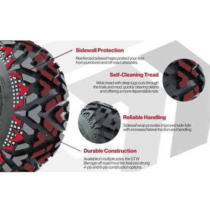 GTW Barrage Mud Tire - 25x10-12 (Lift Required) [MPN: 20-032]_2115853