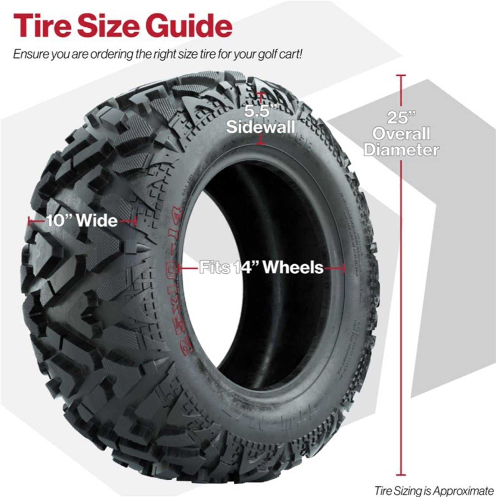 GTW Barrage Mud Tire - 25x10-14 (Lift Required) [MPN: 20-033]_2115858