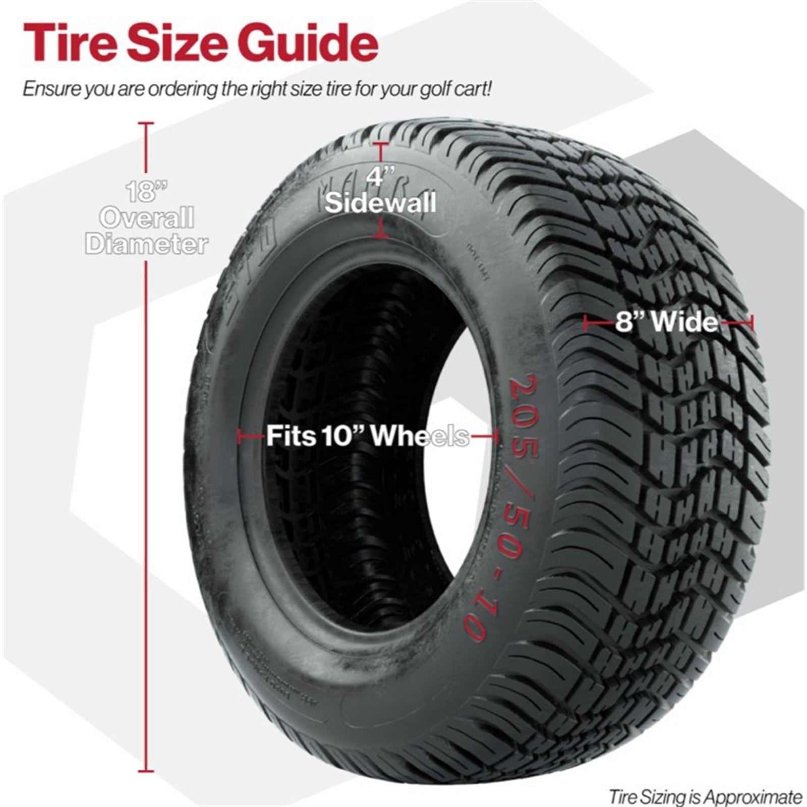 GTW Mamba Street Tire - 205/50-10 (No Lift Required) [MPN: 20-038]_2115864