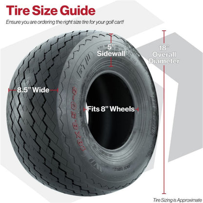 GTW Topspin Tire - 18x8.5-8 (No Lift Required) [MPN: 20-041]_2115875