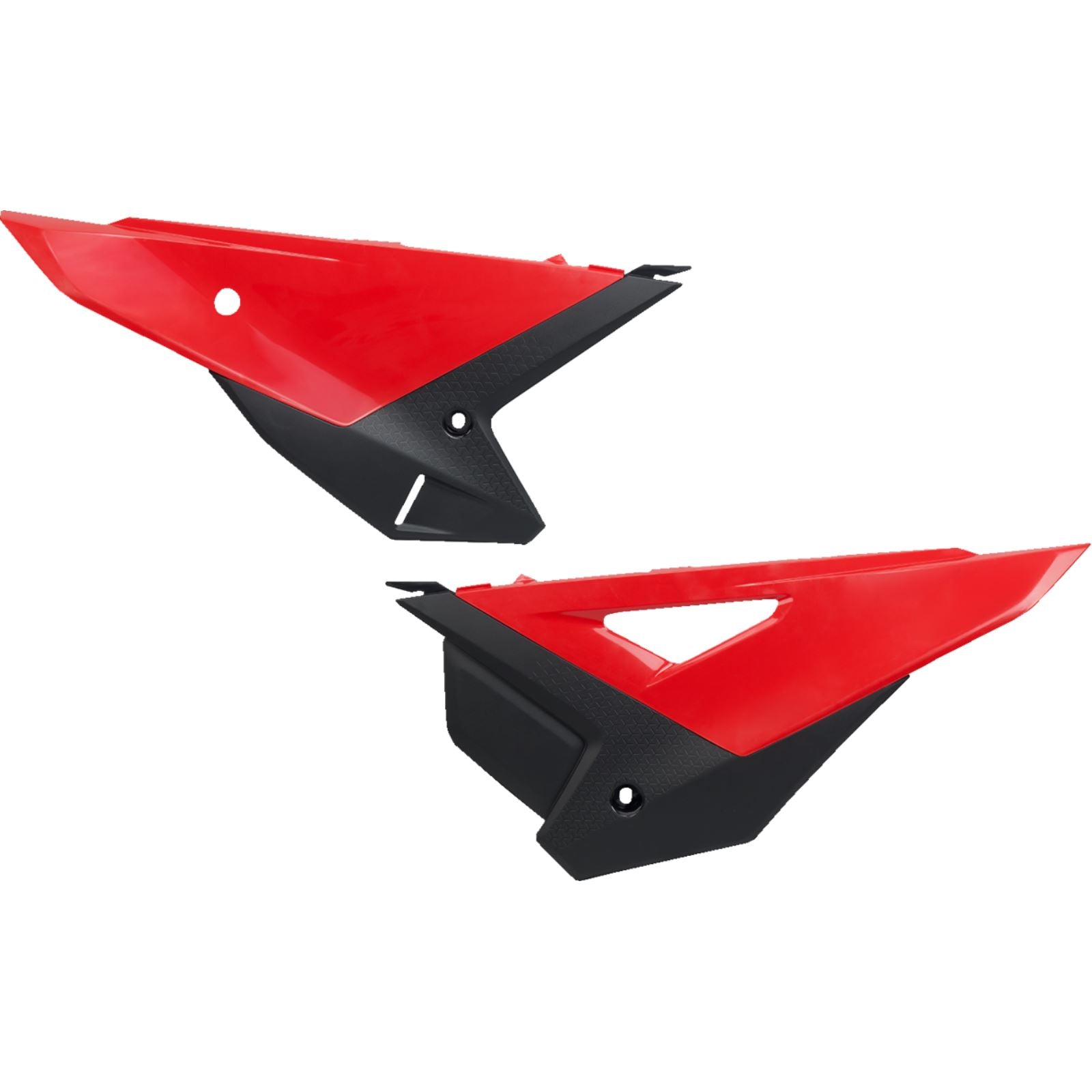 UFO Plastics Side Panels - Red/Black for Honda - CRF 250R/450R [MPN: HO05617@999]_1533789