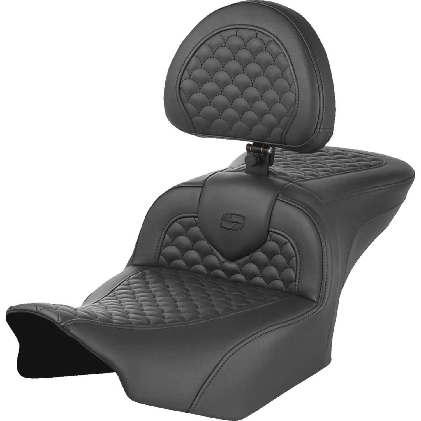 Saddlemen Roadsofa™ Seat - Scallop Stitch - w/ Backrest for FLTR/FLHX '23-'24 823-07-208B0_1533796