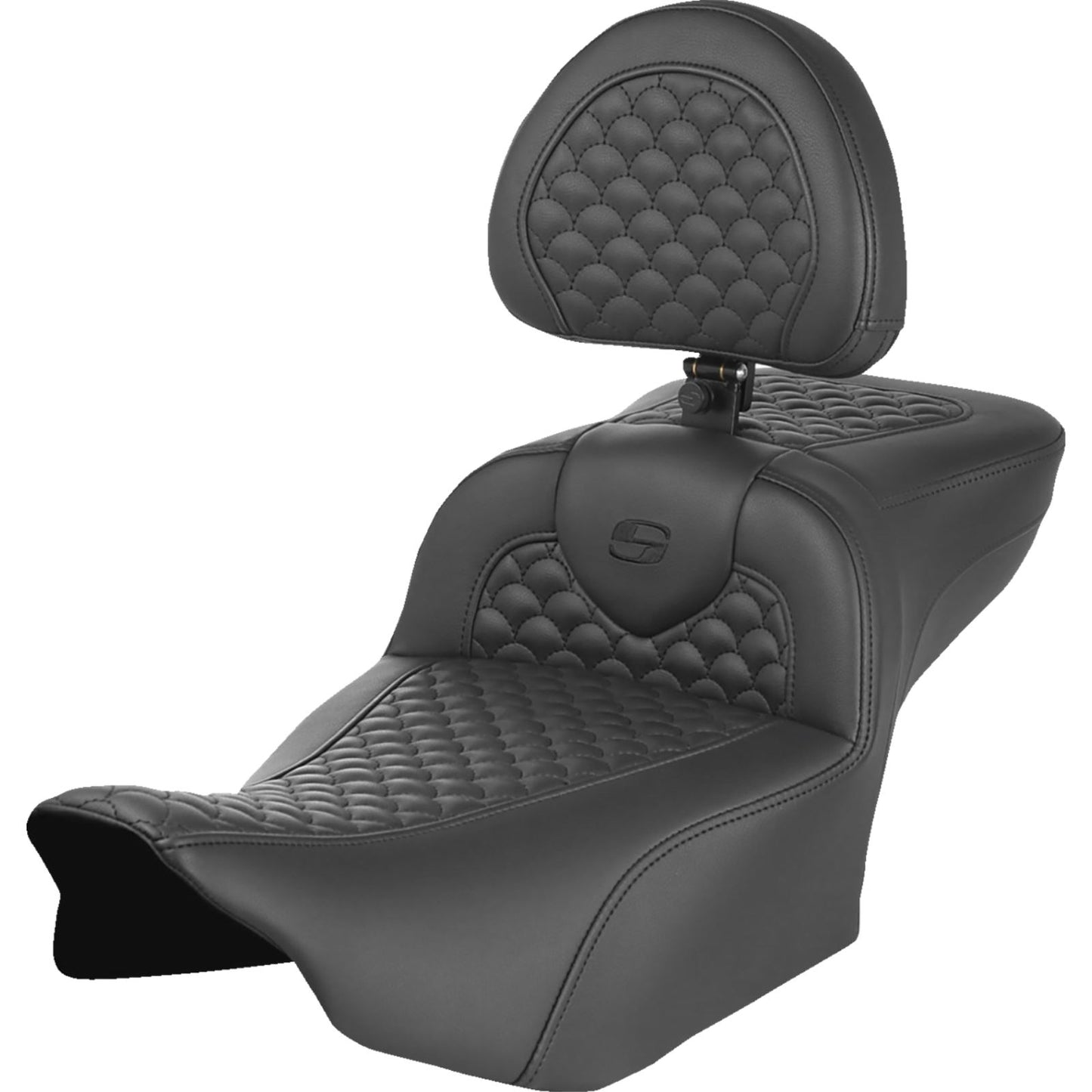 Saddlemen Roadsofa™ Seat - Scallop Stitch w/ Backrest for FLTR/FLHX '23-'24 823-07-209B0_1533810
