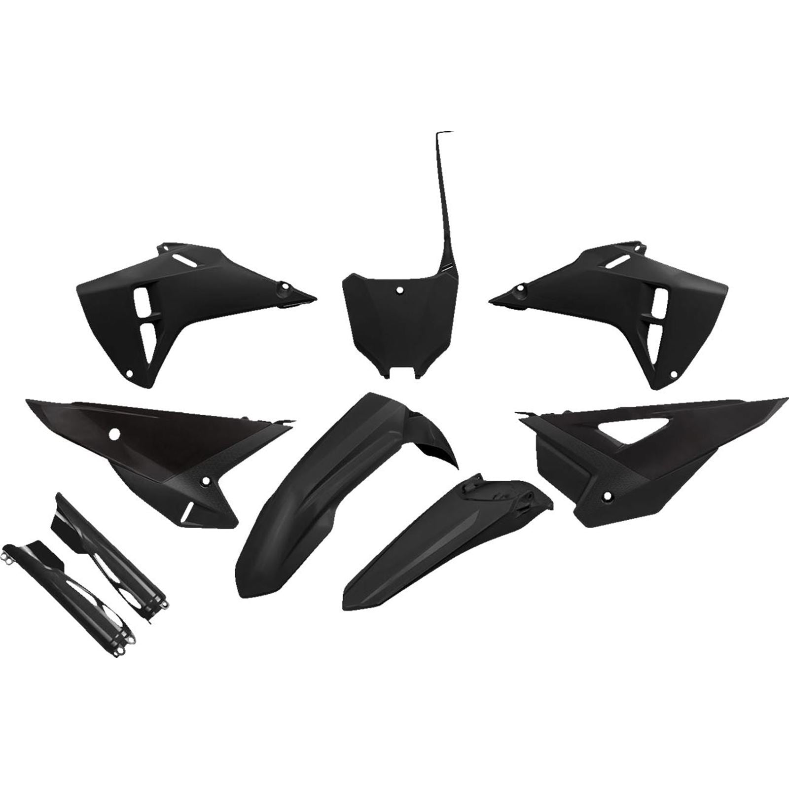UFO Plastics Body Kit - Black for Honda - CRF 250R/450R [MPN: HOKIT127F@001]_1544632