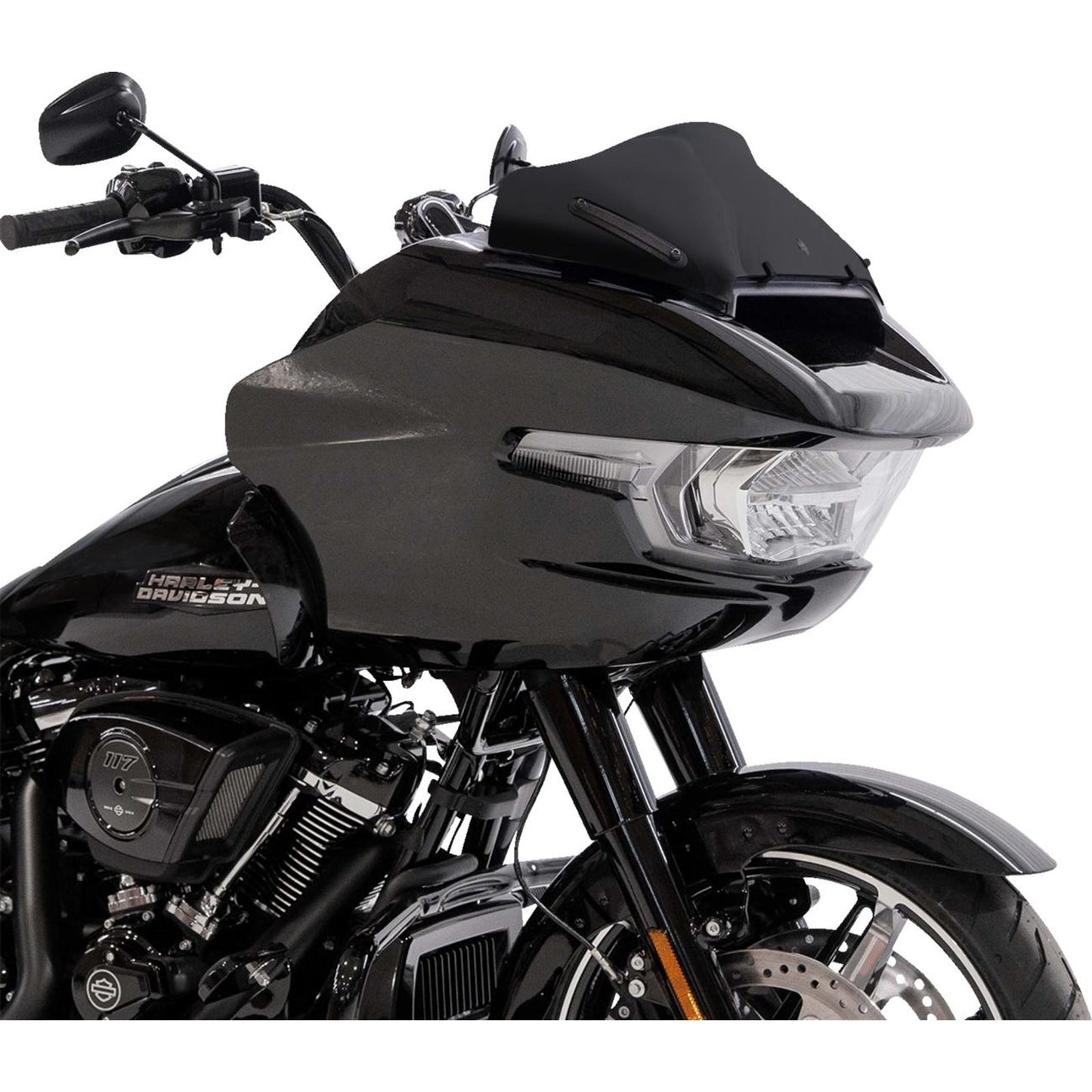 Klock Werks Sport Flare™ Windshield - 8" - Black - FLTR [MPN: KWW-01-0708-B]_1708753