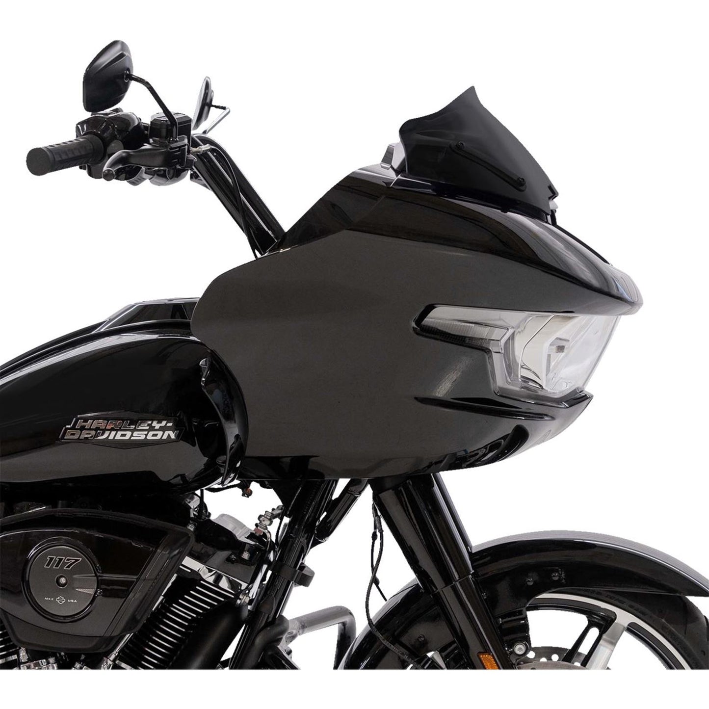 Klock Werks Sport Flare™ Windshield - 8" - Black - FLTR [MPN: KWW-01-0708-B]_1709065