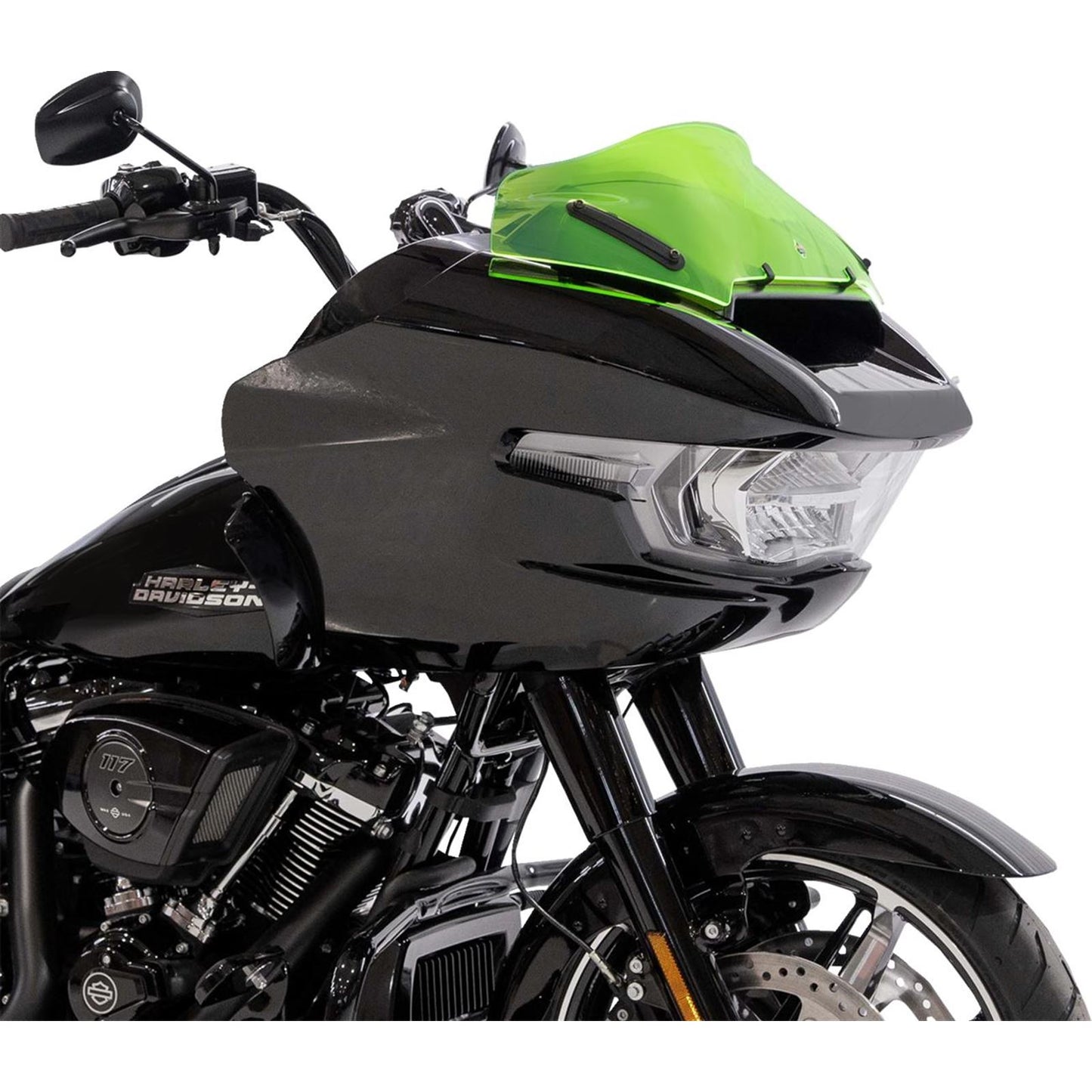 Klock Werks Kolor Flare™ Sport Windshield - 8" - Green Ice [MPN: KWW-01-0753]_1709830