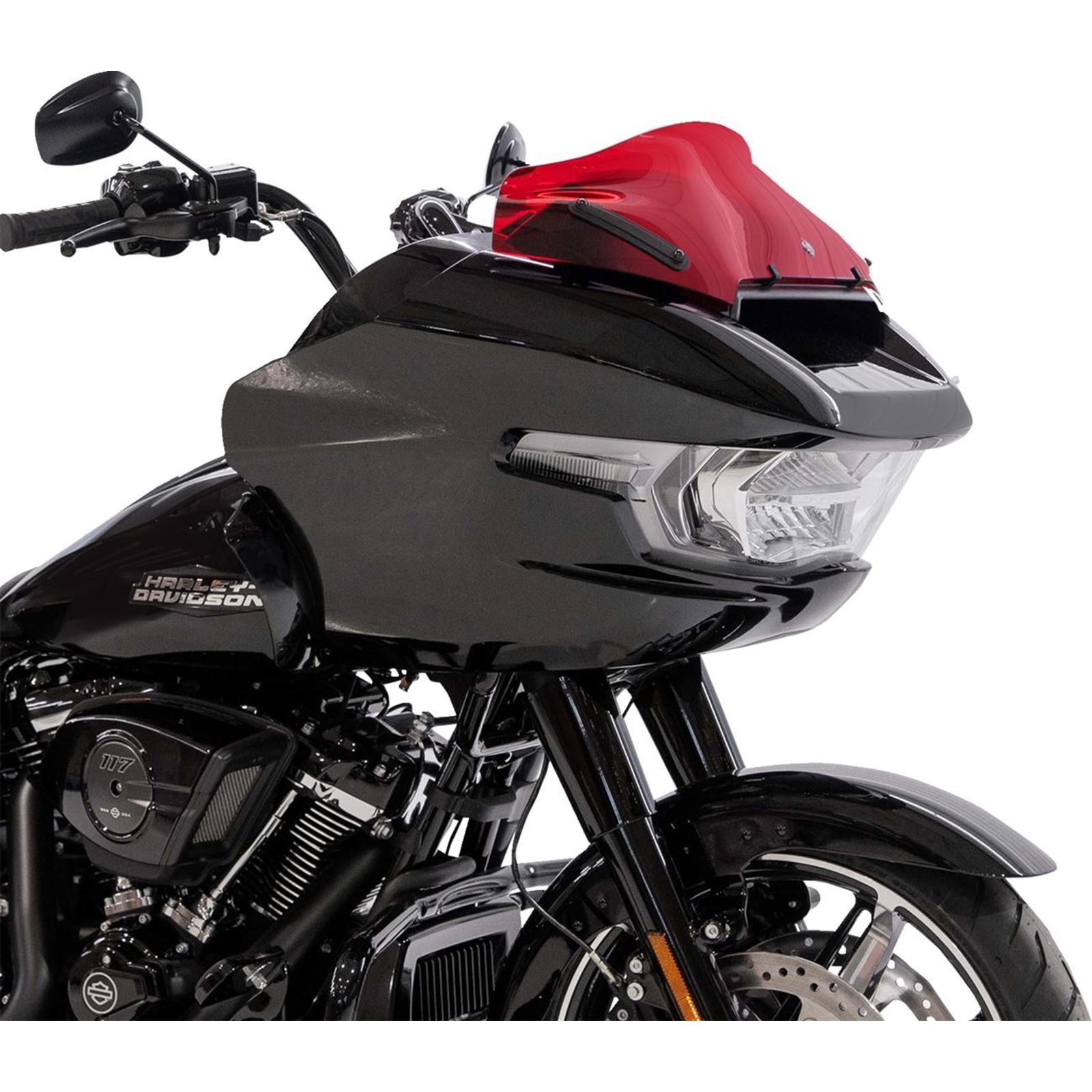 Klock Werks Kolor Flare™ Sport Windshield - 8" - Red - FLTR [MPN: KWW-01-0755]_1708750
