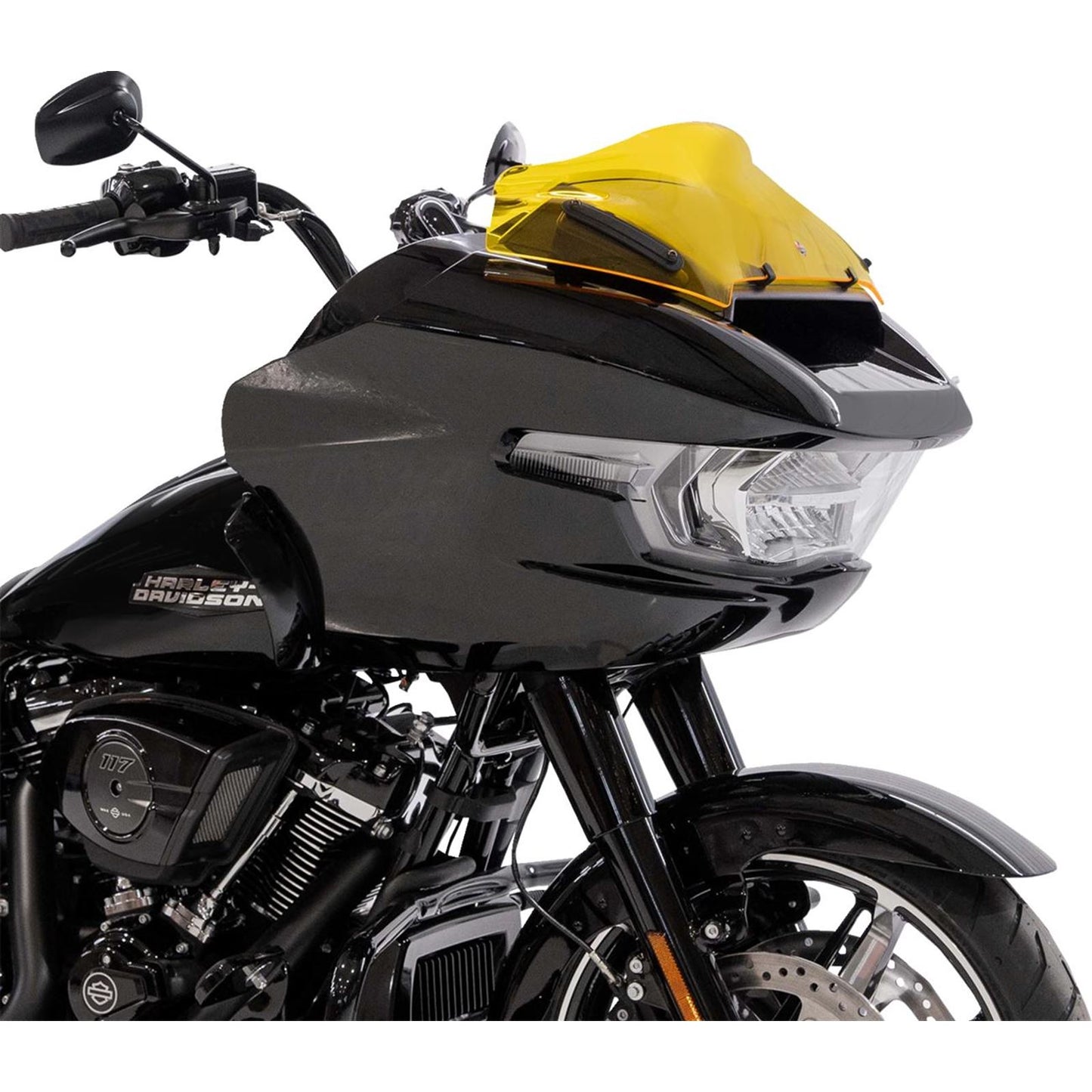 Klock Werks Kolor Flare™ Sport Windshield - 8" - Yellow - FLTR [MPN: KWW-01-0757]_1708744