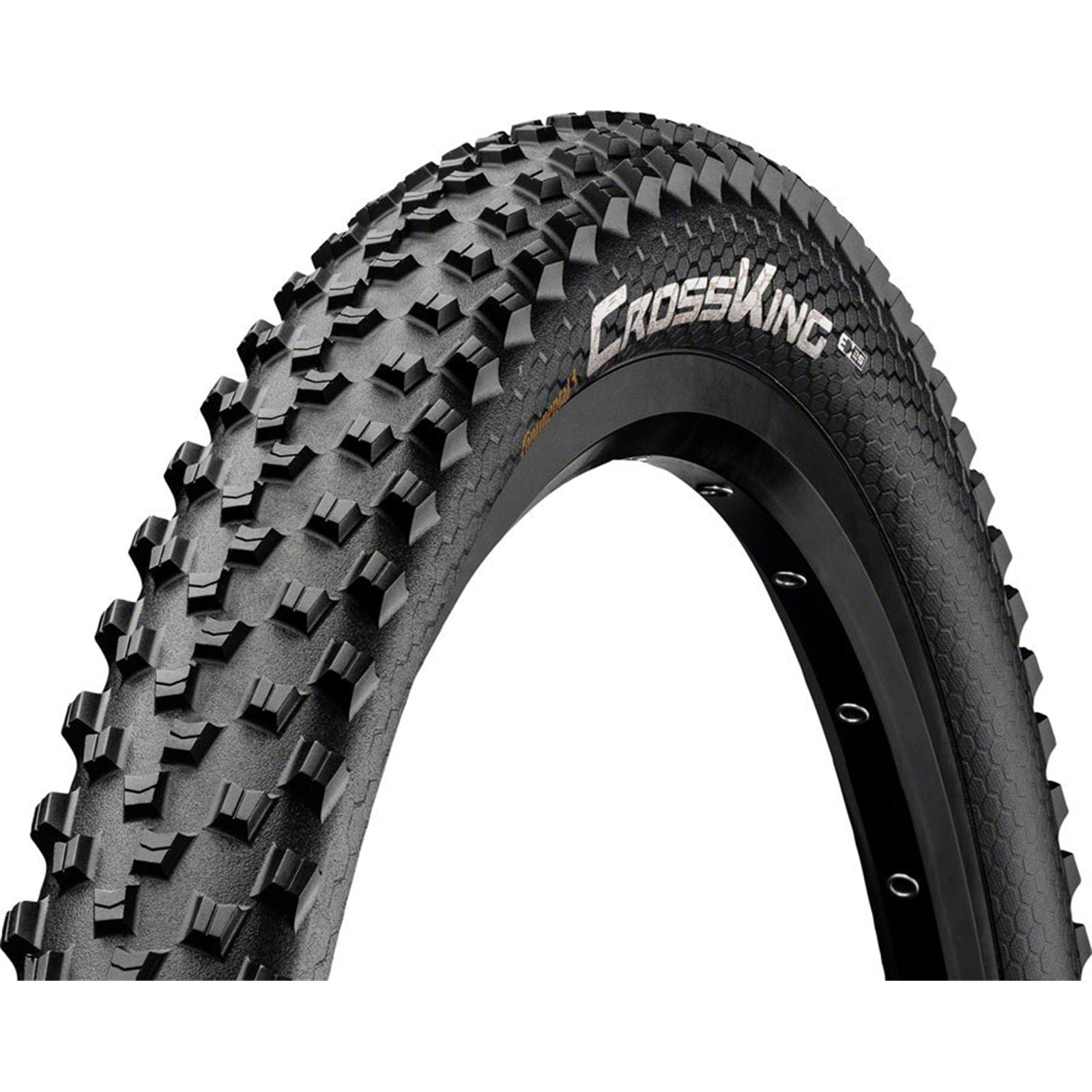 Continental Tire - Bicycle Cross King Tire - 29 x 2.00, Clincher, Wire, Black, E25 [MPN: 01504030000]_2102080