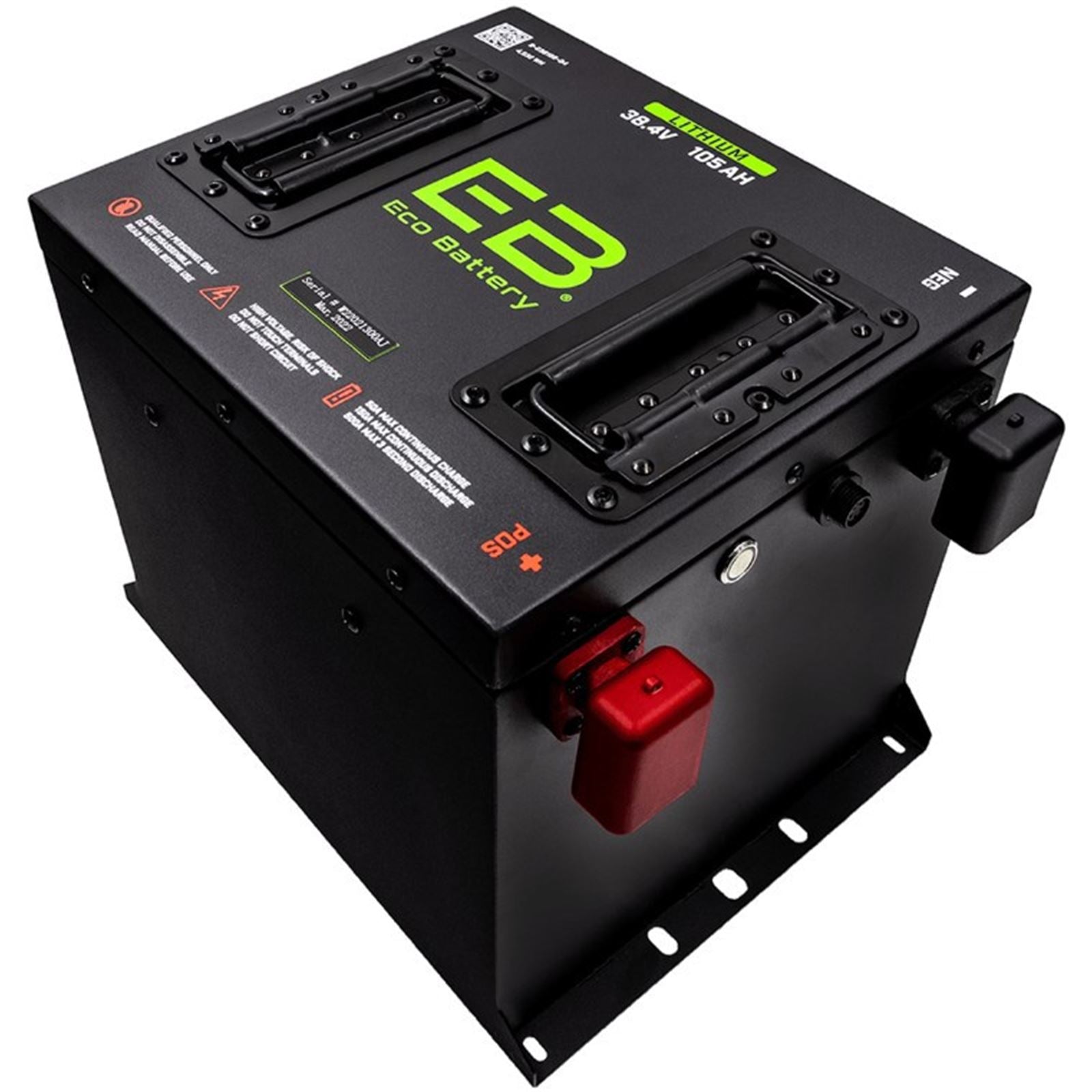 ECO Battery 38V 105AH Eco LifePo4 Lithium Battery Kit with 15A Charger - Cube Style 25-150_1534503