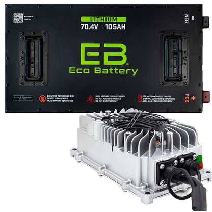 ECO Battery 70V 105AH Eco LifePo4 Lithium Battery Kit with 15A Charger 25-154_1534556