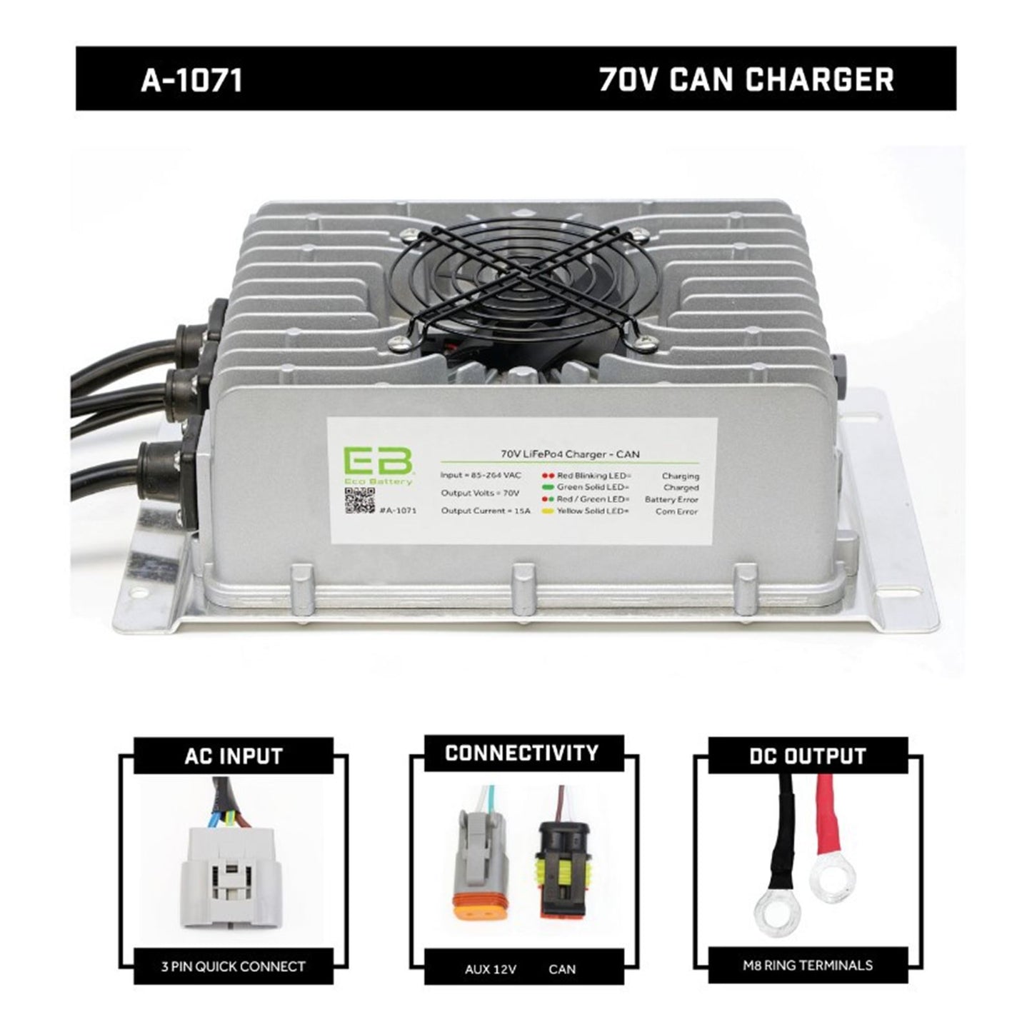 ECO Battery 70V CAN 15A Charger A-1071_1533986