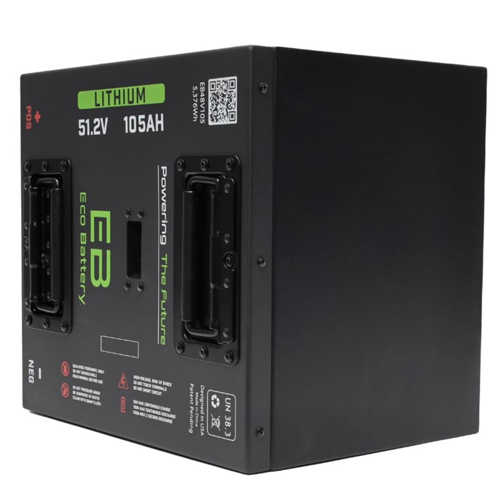 ECO Battery Lithium 51v 105Ah Battery Bundle - Thru Hole for Club Car DS B-3117_1535054