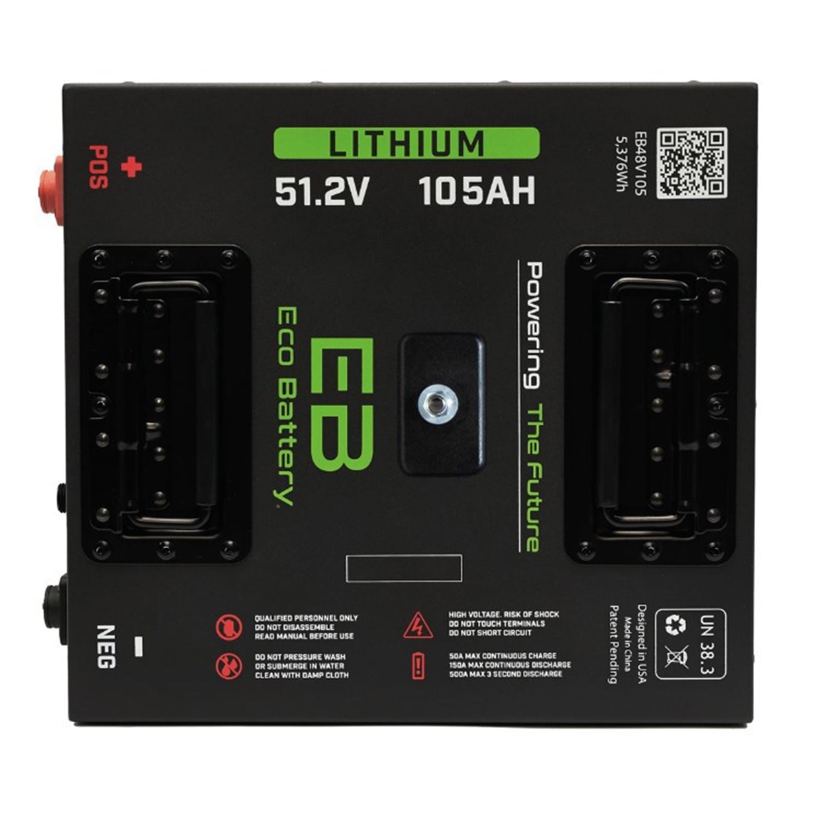 ECO Battery Lithium 51v 105Ah Battery Bundle - Thru Hole for Club Car DS B-3117_1535056
