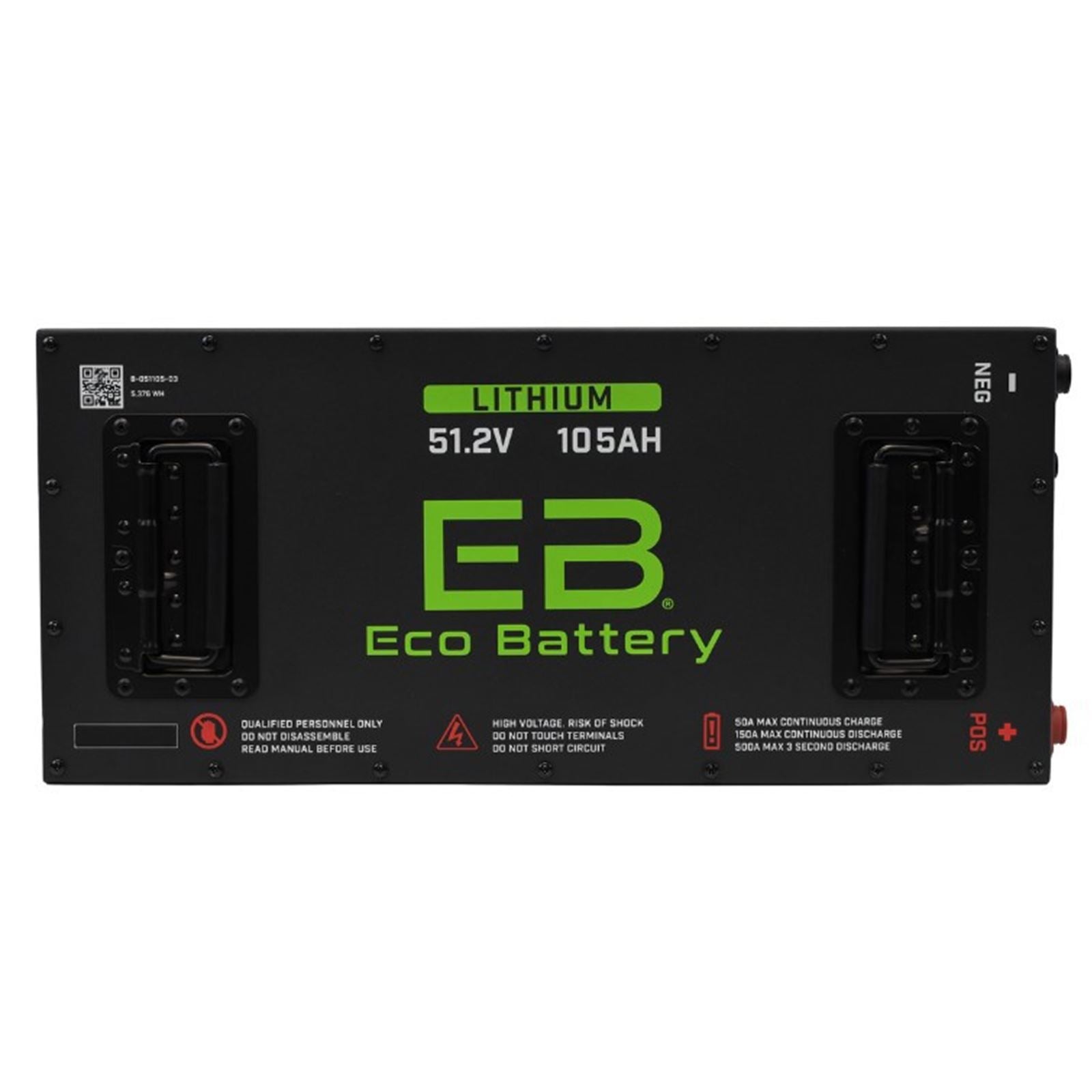 ECO Battery Lithium 51v 105Ah Battery Bundle - Skinny for EZGO TXT B-3281_1535038