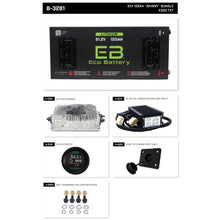 ECO Battery Lithium 51v 105Ah Battery Bundle - Skinny for EZGO TXT B-3281_1535039