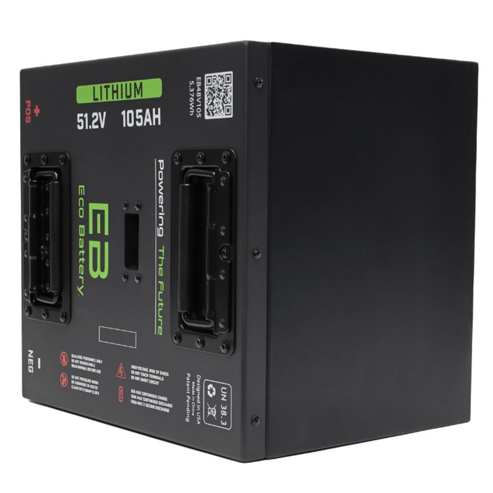 ECO Battery Bintelli Beyond Lithium 51v 105Ah Battery Bundle - Thru Hole  B-3492_1535064