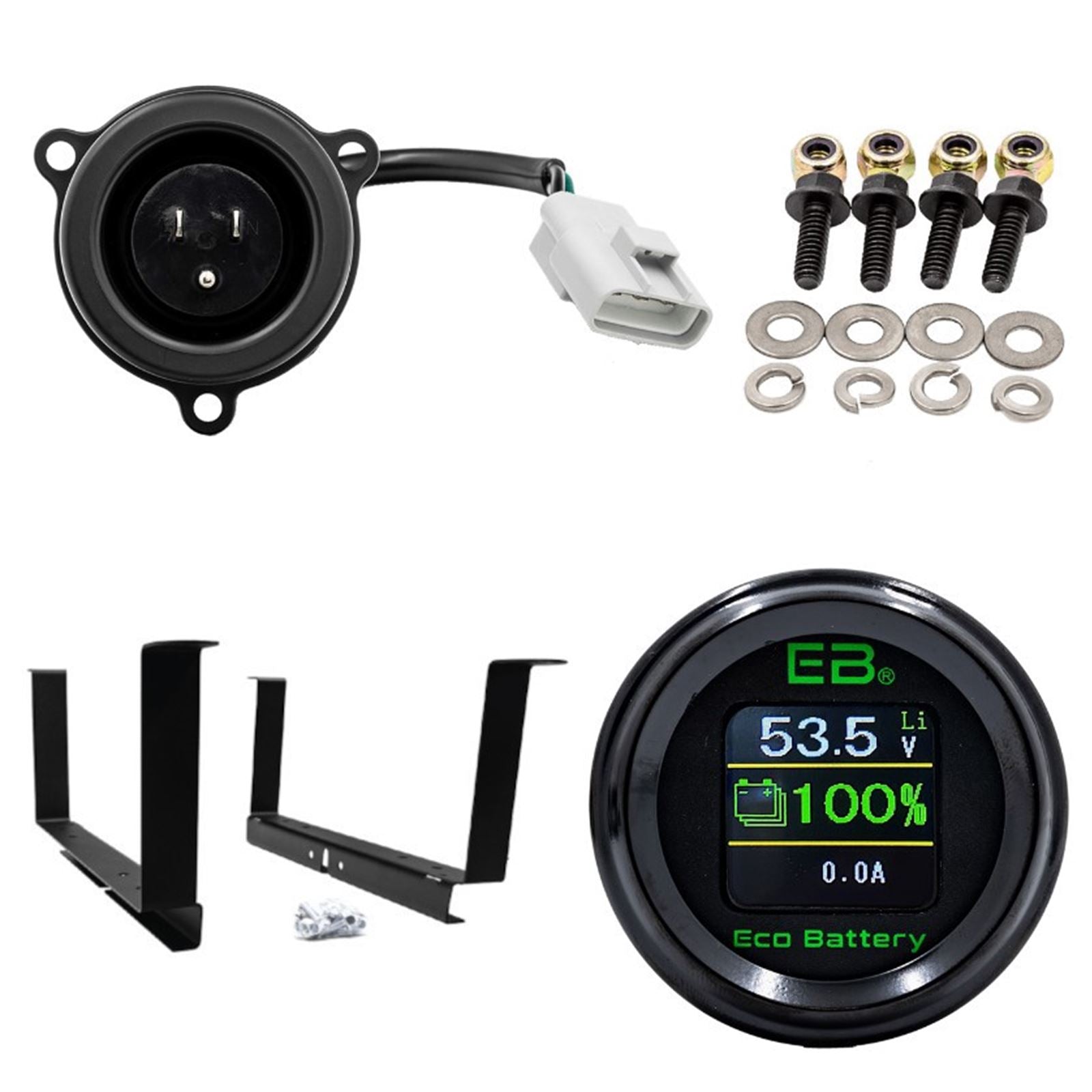 ECO Battery Install Kit for 51v 60ah LifePo4 Lithium Battery for Yamaha G29/Drive  I-3513_1533989