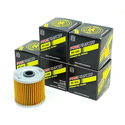 Pro Filter Replacement Oil Filter for Kawasaki KL KZ KLT KLF - 5 pack PF-123 x 5_1534926