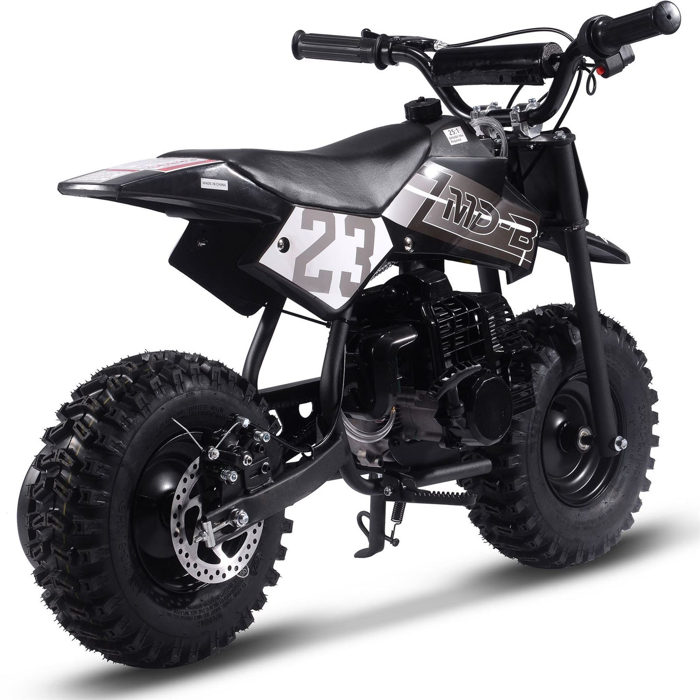 MotoTec USA Big Supermoto 50cc 2-Stroke Kids Dirt Bike - Black MT-DB-02-Big_Black_1534992