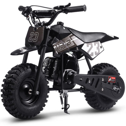MotoTec USA Big Supermoto 50cc 2-Stroke Kids Dirt Bike - Black MT-DB-02-Big_Black_1534990