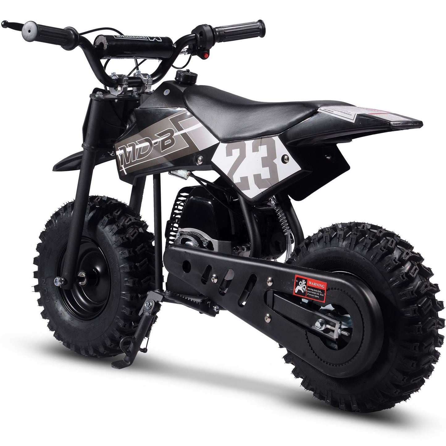 MotoTec USA Big Supermoto 50cc 2-Stroke Kids Dirt Bike - Black MT-DB-02-Big_Black_1534987