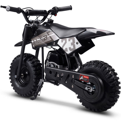 MotoTec USA Big Supermoto 50cc 2-Stroke Kids Dirt Bike - Black MT-DB-02-Big_Black_1534987