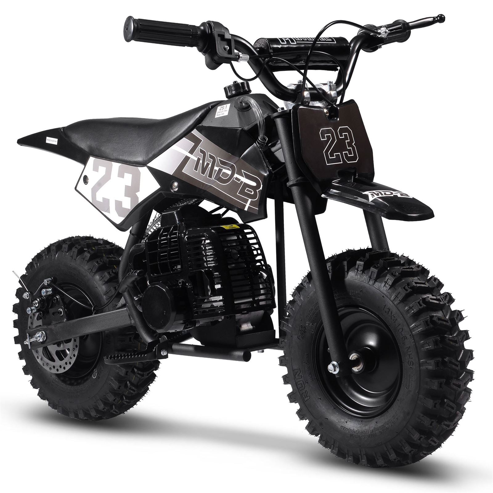 MotoTec USA Big Supermoto 50cc 2-Stroke Kids Dirt Bike - Black MT-DB-02-Big_Black_1534986