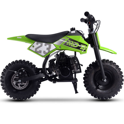 MotoTec USA Big Supermoto 50cc 2-Stroke Kids Dirt Bike - Green MT-DB-02-Big_Green_1535004