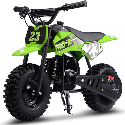 MotoTec USA Big Supermoto 50cc 2-Stroke Kids Dirt Bike - Green MT-DB-02-Big_Green_1535001