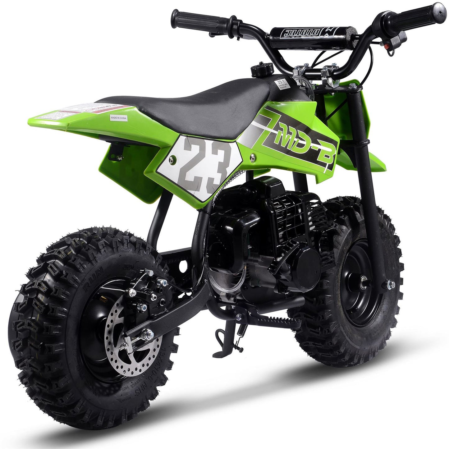 MotoTec USA Big Supermoto 50cc 2-Stroke Kids Dirt Bike - Green MT-DB-02-Big_Green_1535000