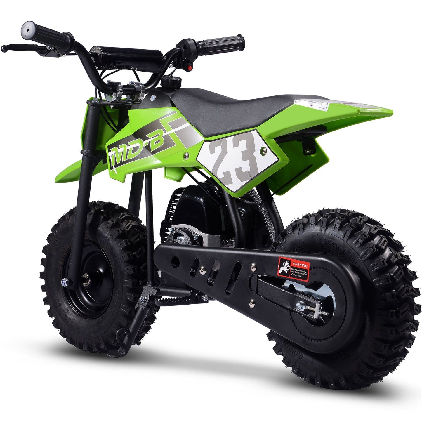 MotoTec USA Big Supermoto 50cc 2-Stroke Kids Dirt Bike - Green MT-DB-02-Big_Green_1534999
