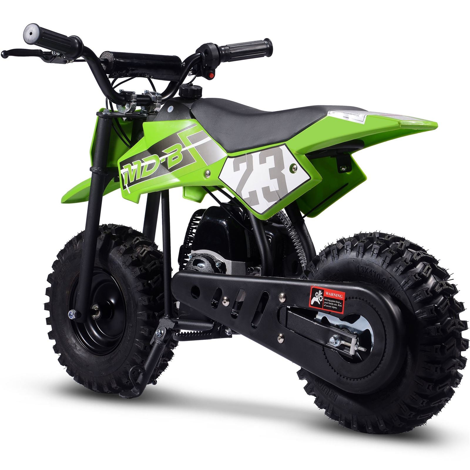 MotoTec USA Big Supermoto 50cc 2-Stroke Kids Dirt Bike - Green MT-DB-02-Big_Green_1534999