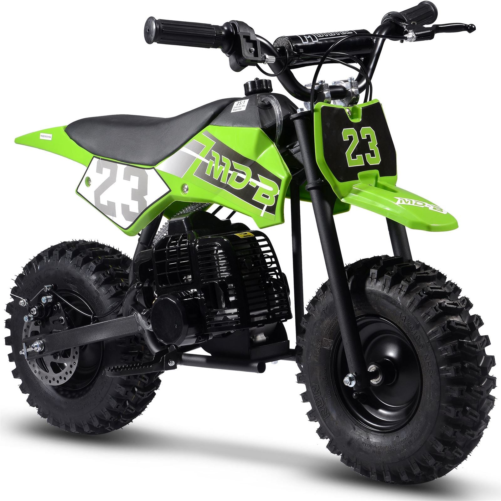 MotoTec USA Big Supermoto 50cc 2-Stroke Kids Dirt Bike - Green [MPN: M ...