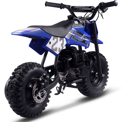 MotoTec USA Big Supermoto 50cc 2-Stroke Kids Dirt Bike - Blue MT-DB-02-Big_Blue_1534983