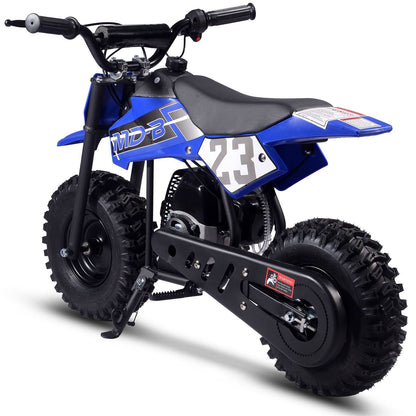 MotoTec USA Big Supermoto 50cc 2-Stroke Kids Dirt Bike - Blue MT-DB-02-Big_Blue_1534991