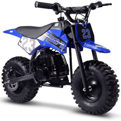 MotoTec USA Big Supermoto 50cc 2-Stroke Kids Dirt Bike - Blue MT-DB-02-Big_Blue_1534981