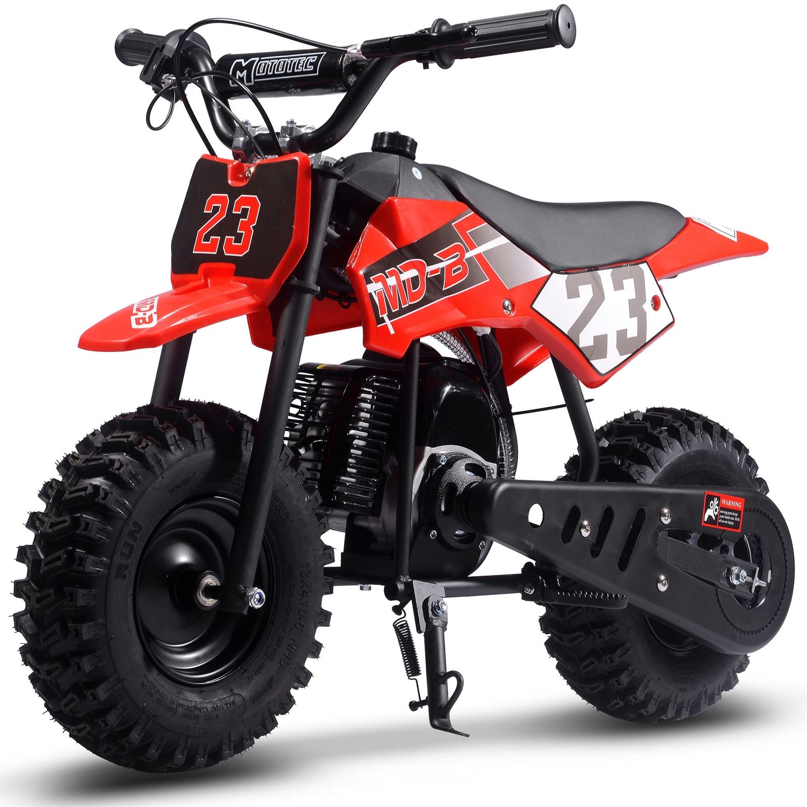 MotoTec USA Big Supermoto 50cc 2-Stroke Kids Dirt Bike - Red MT-DB-02-Big_Red_1534996