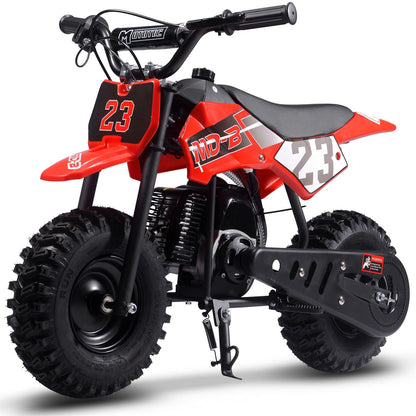 MotoTec USA Big Supermoto 50cc 2-Stroke Kids Dirt Bike - Red MT-DB-02-Big_Red_1534996