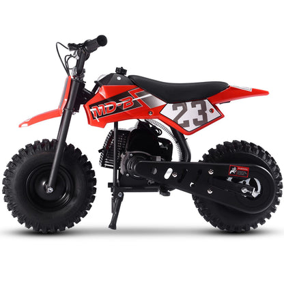 MotoTec USA Big Supermoto 50cc 2-Stroke Kids Dirt Bike - Red MT-DB-02-Big_Red_1535003