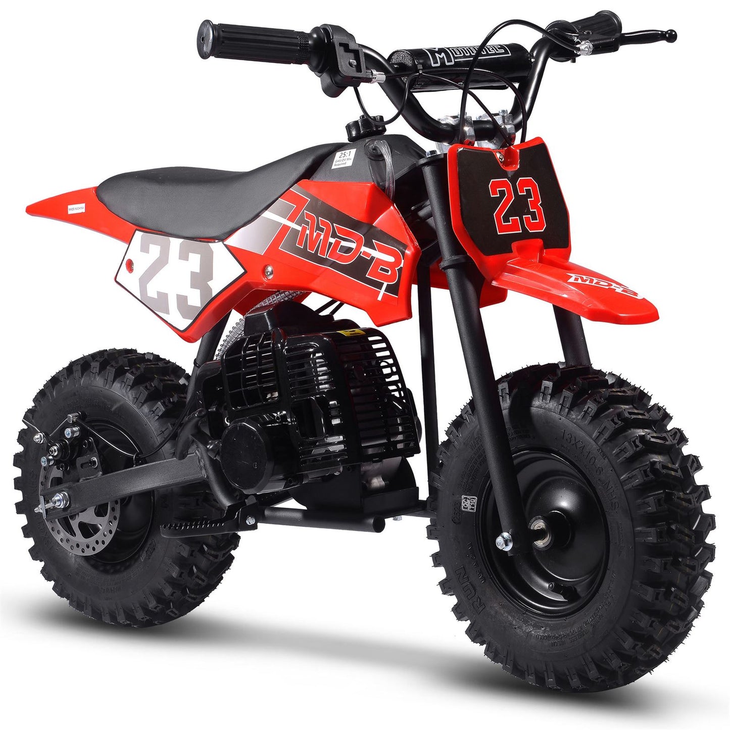 MotoTec USA Big Supermoto 50cc 2-Stroke Kids Dirt Bike - Red MT-DB-02-Big_Red_1534993